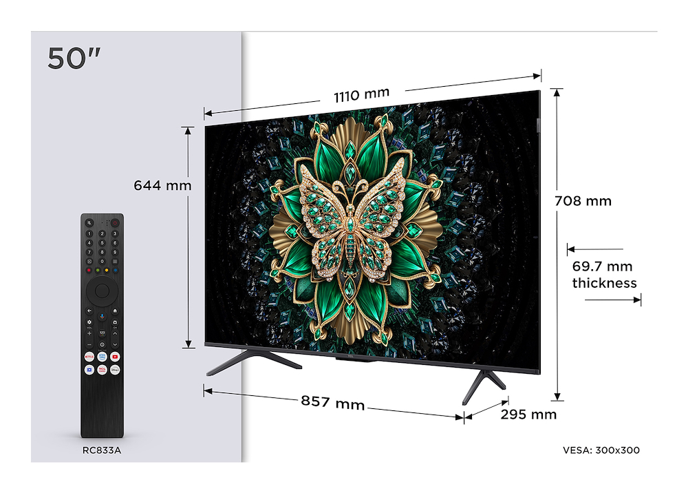 TCL 50C69K - MiniLED Fernseher 50" 4K