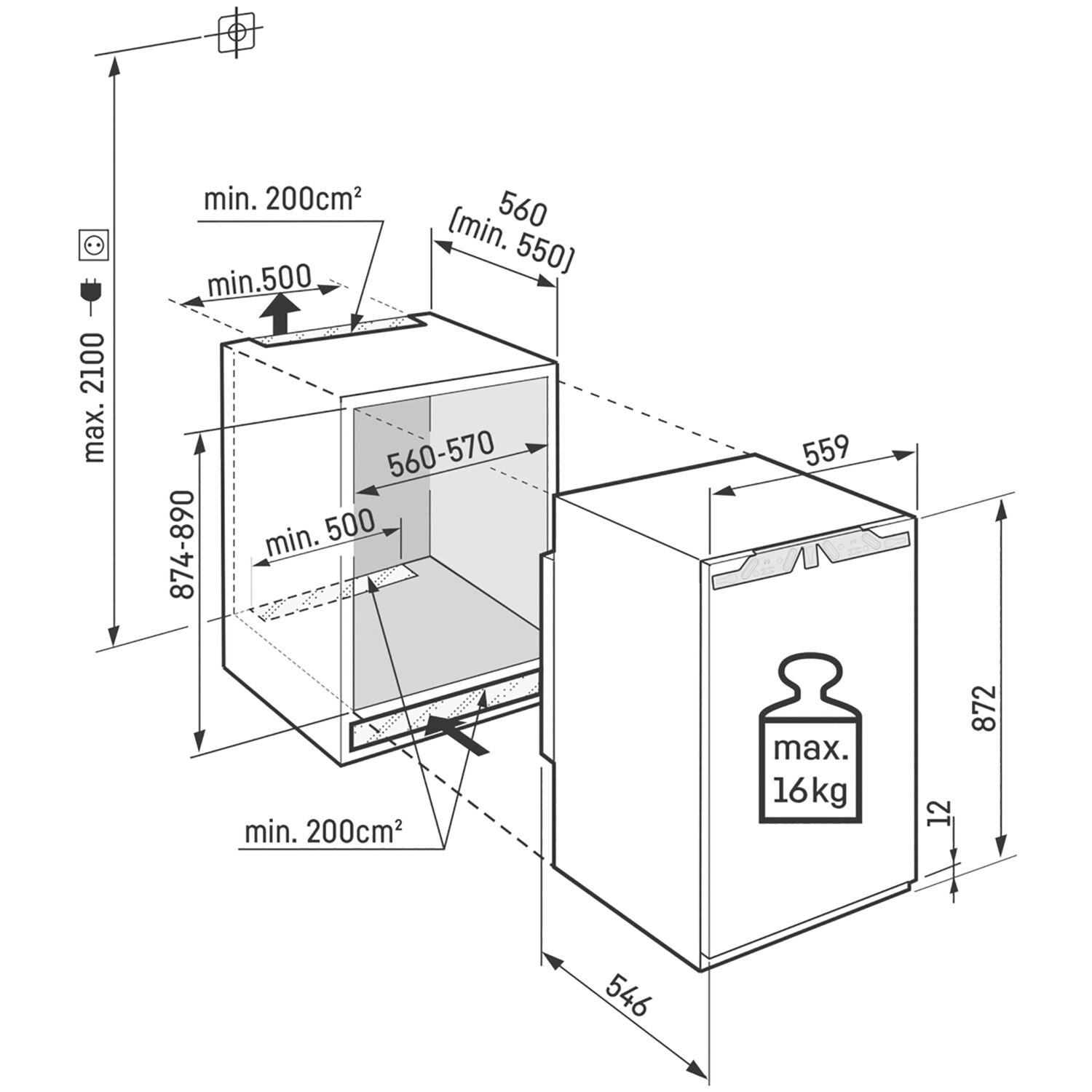 LIEBHERR IRD3901 - Einbau-Kühlschrank IRd 3901-22
