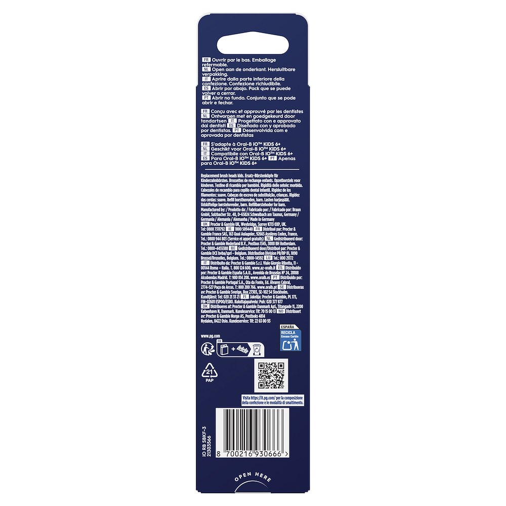 ORAL-B 80850610 - Testine iO Spiderman 3 Pezzi