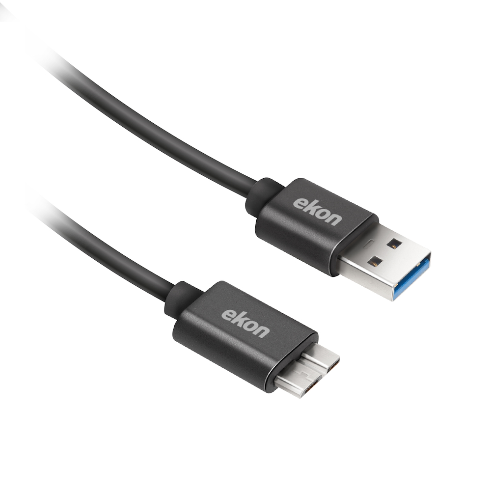 EKON ECITUSBMICB18MMK - Cavo USB 3.1 Micro B 1.8m
