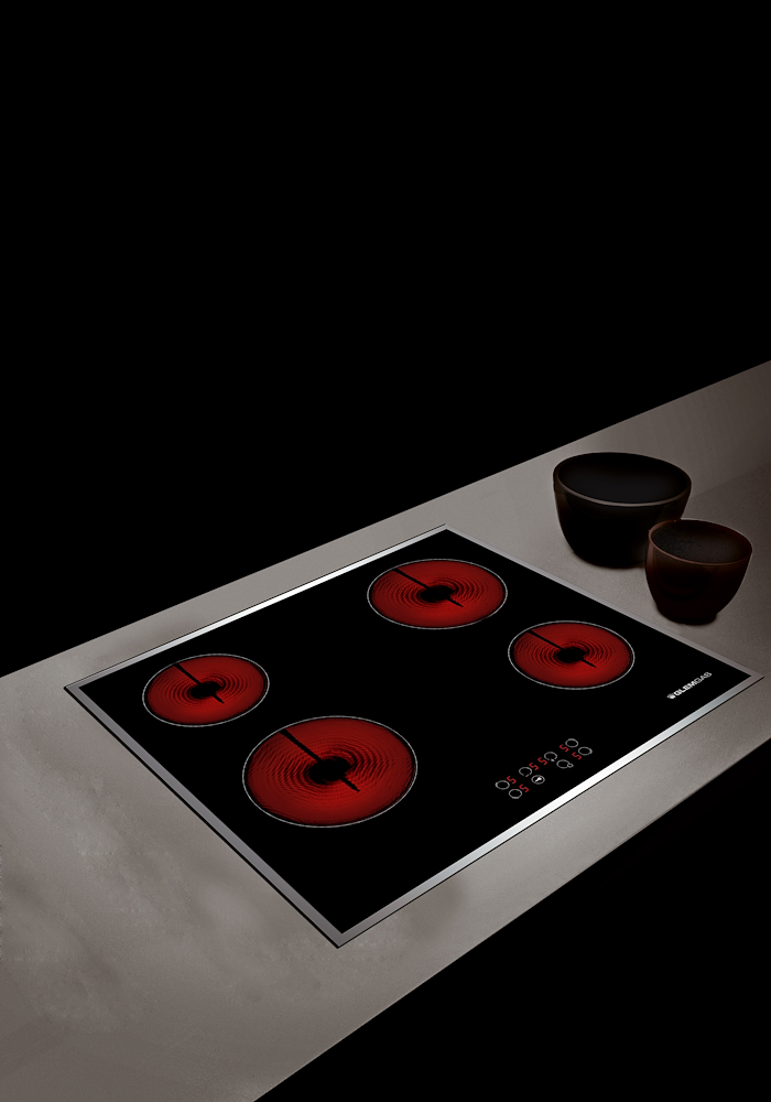 GLEM GAS GTH64TCIX2 - Piano Cottura Elettrico 60cm Nero