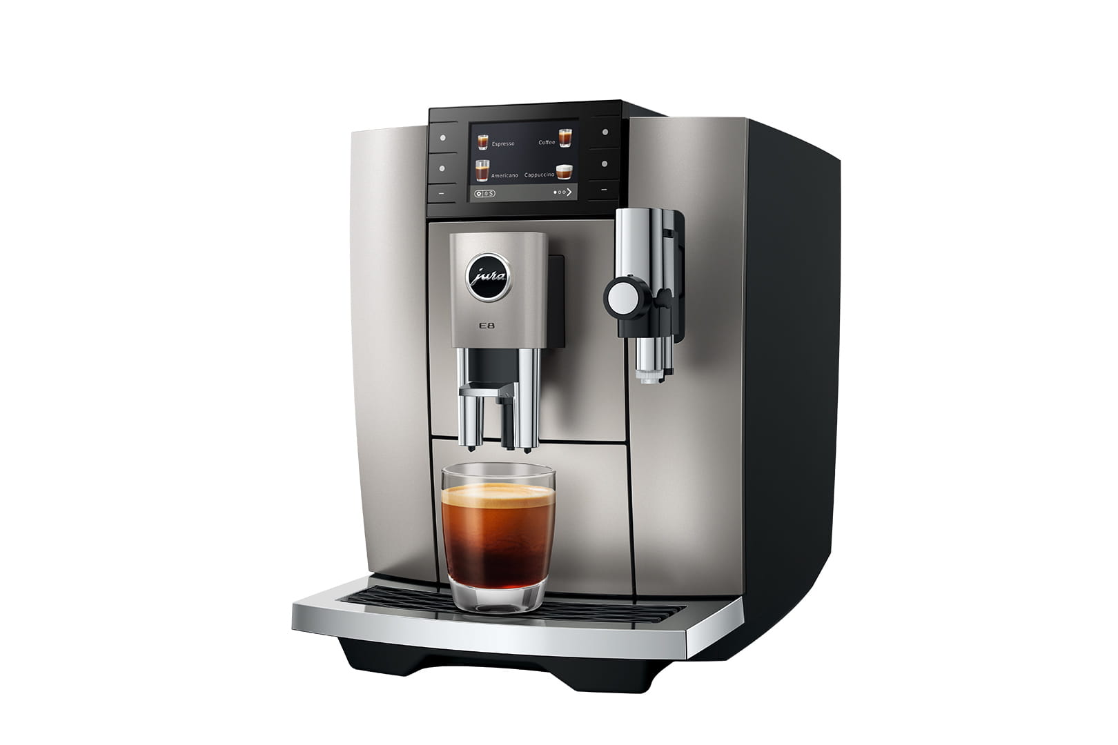 JURA E8MIDNIGHTSILVER - Macchina da caffè automatica Midnight Silver