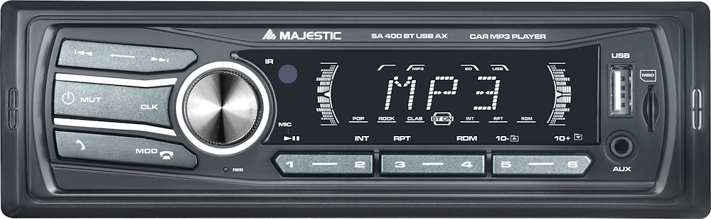 MAJESTIC SA400BTUSBAX - 100W Bluetooth Autoradio