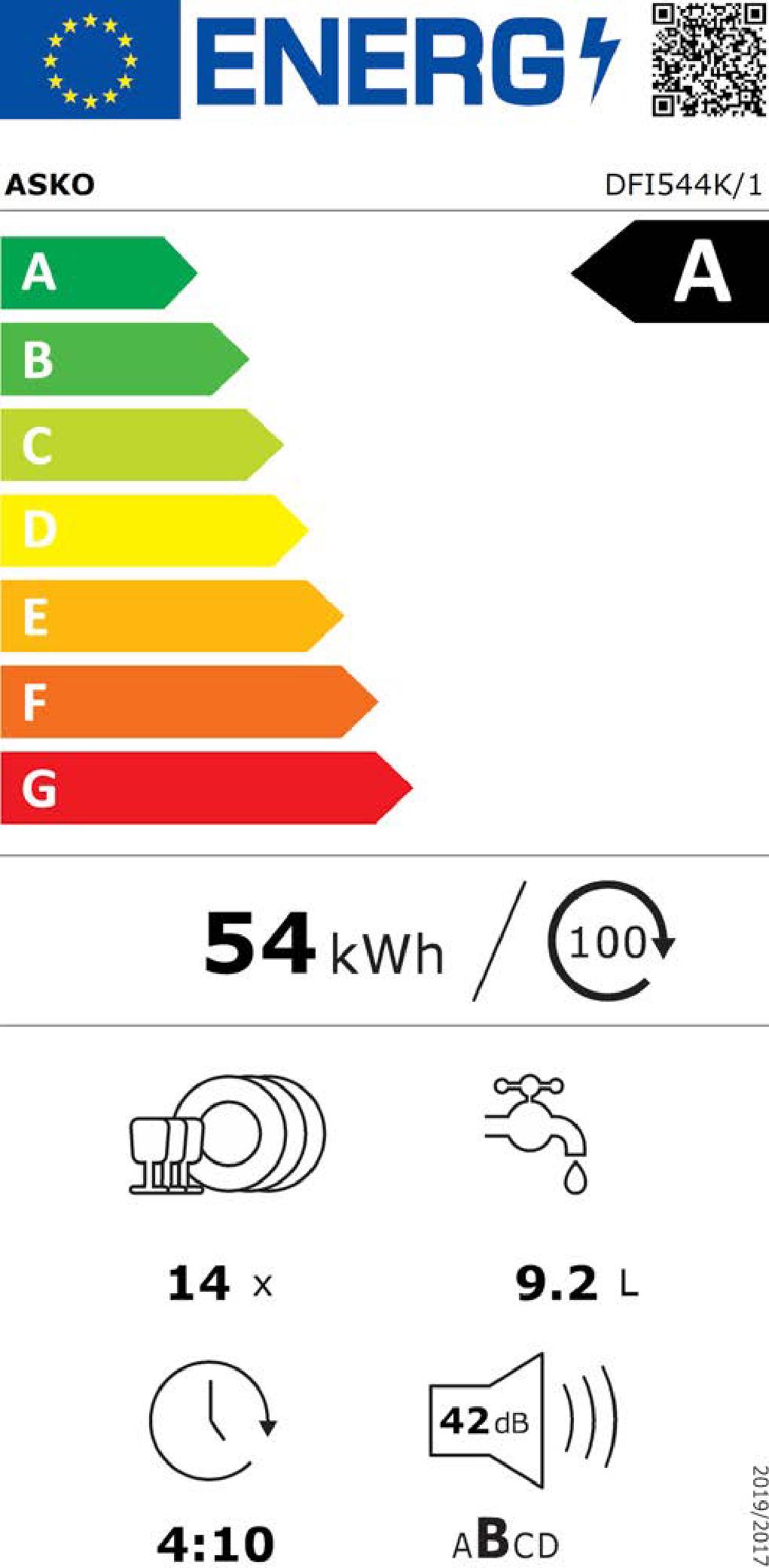 ASKO DFI544K1 - DW60 Einbaugeschirrspüler