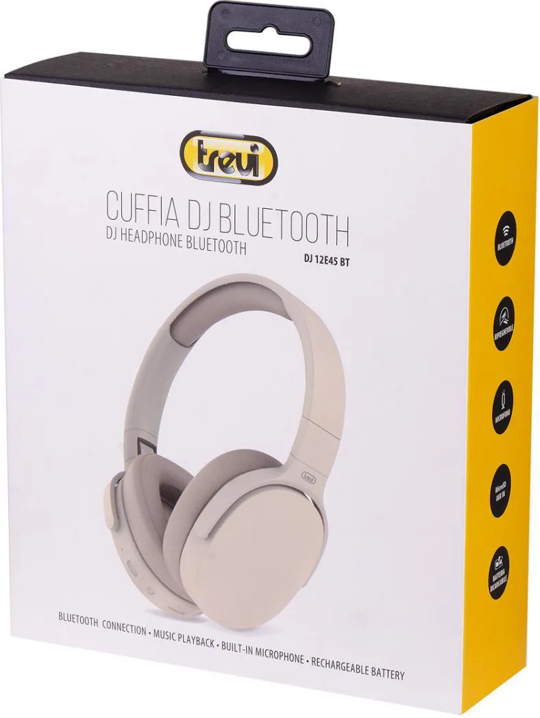 TREVI 0D12E4517 - Trevi DJ 12E45 BT Bluetooth-Kopfhörer Creme