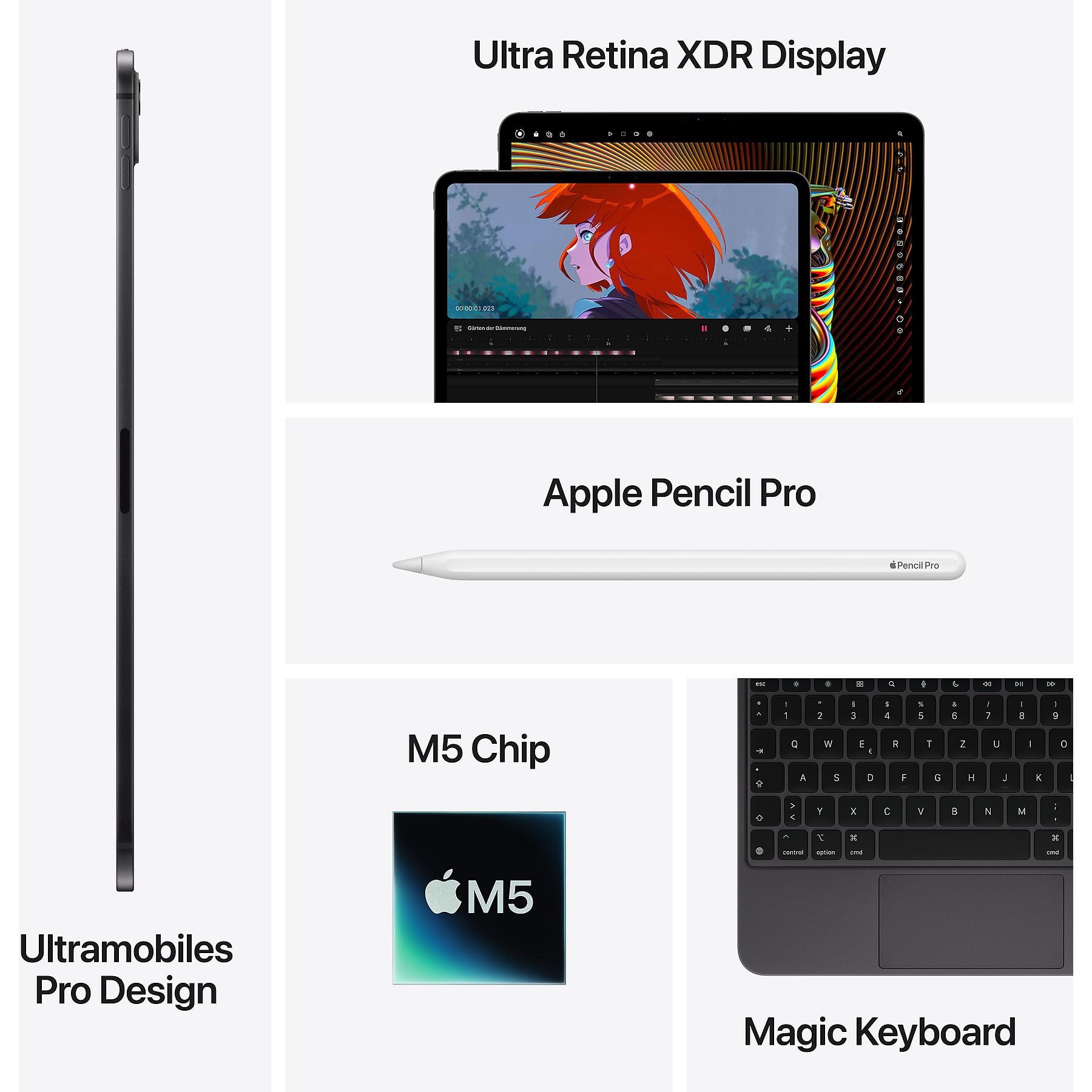 Apple MDYJ4TY/A - iPad Pro 13" Wi‑Fi 256GB Schwarz