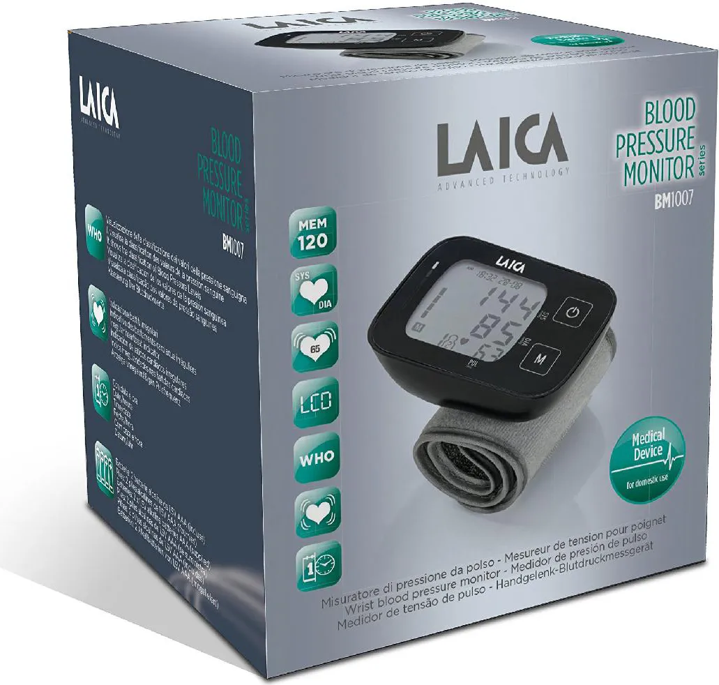 LAICA BM1007L - BM1007L Automatisches Handgelenk-Blutdruckmessgerät
