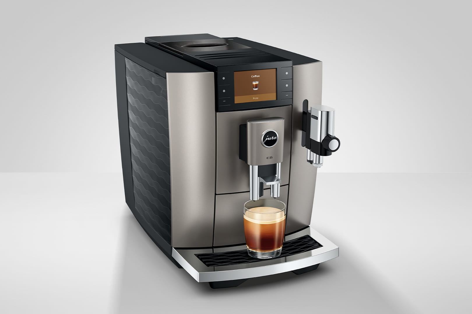 JURA E8MIDNIGHTSILVER - Macchina da caffè automatica Midnight Silver