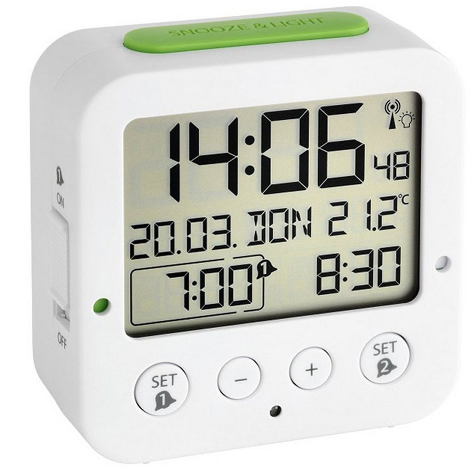 TFA 60.2528.02 - Dostmann Funk-Wecker BINGO mit Temperaturanzeige