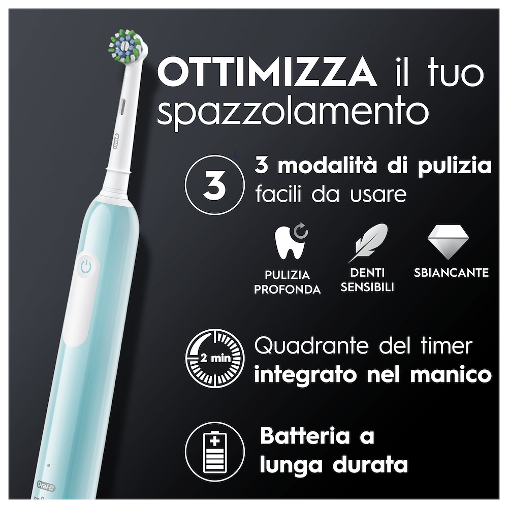 ORAL-B PRO1TURQUOISE - Oral-B Pro Series 1 Spazzolino Elettrico Turchese