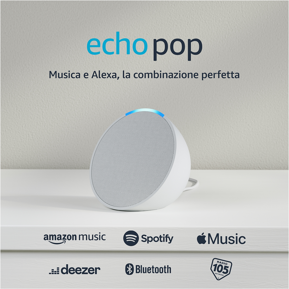 ECHO ECHOPOPWHITE - Amazon Echo Pop Bianco ECHO ECHOPOPWHITE - Amazon Echo Pop Bianco