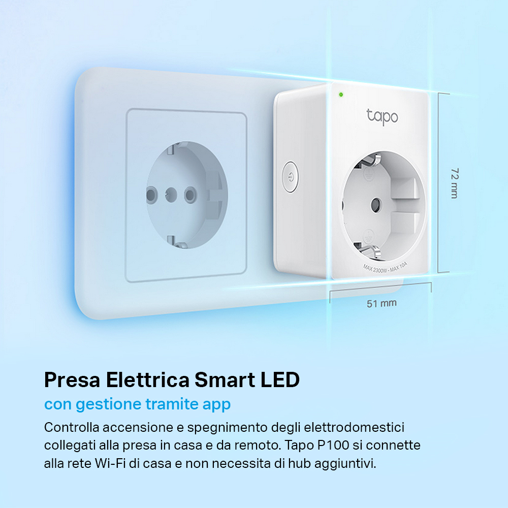 TAPO TAPOP100 - P100 0532684 MINI PRESA SMART PLUG WIFI