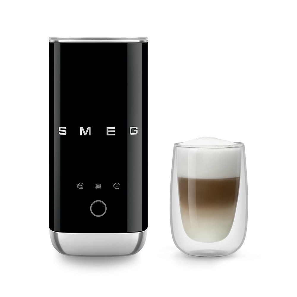 SMEG MFF02BLEU - Milchaufschäumer Schwarz 50's