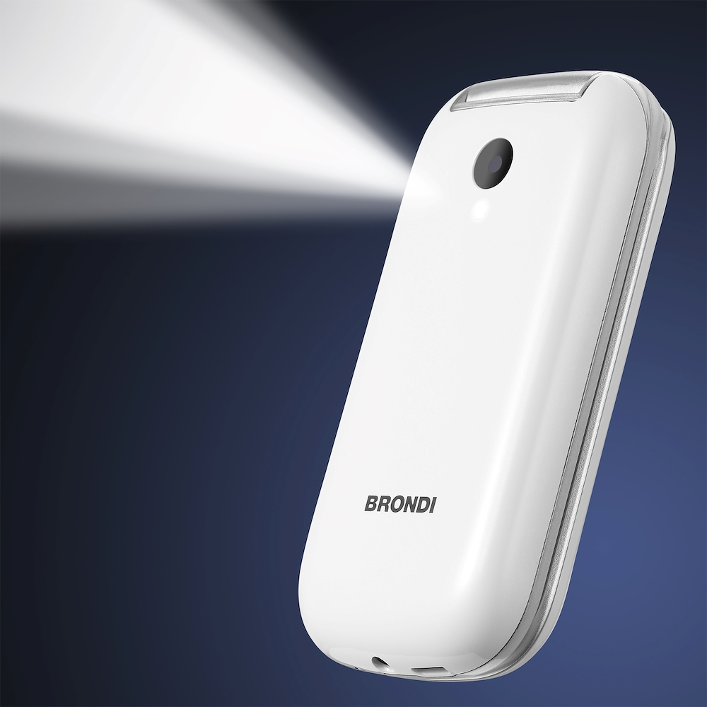 BRONDI STONEPIUBIANCO - Cellulare Brondi Bianco DUALSIM