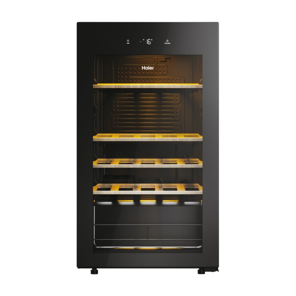 HAIER HWS34GGH1 - Weinkühlschrank 34 Flaschen Schwarz