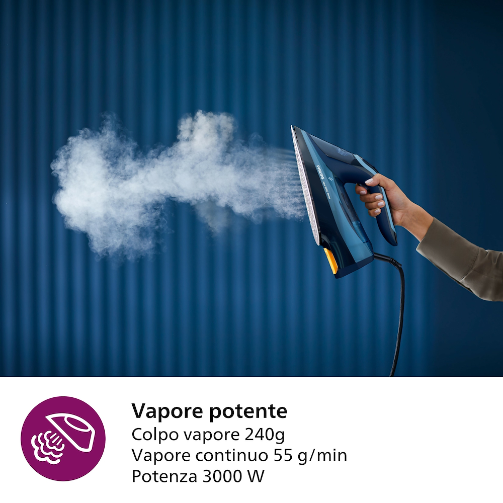 PHILIPS DST8020 - Ferro da Stiro 3000W SteamGlide