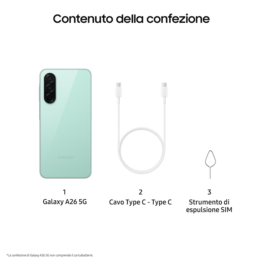 SAMSUNG SMA266BLGBEUE - Galaxy A26 5G Smartphone in Mint