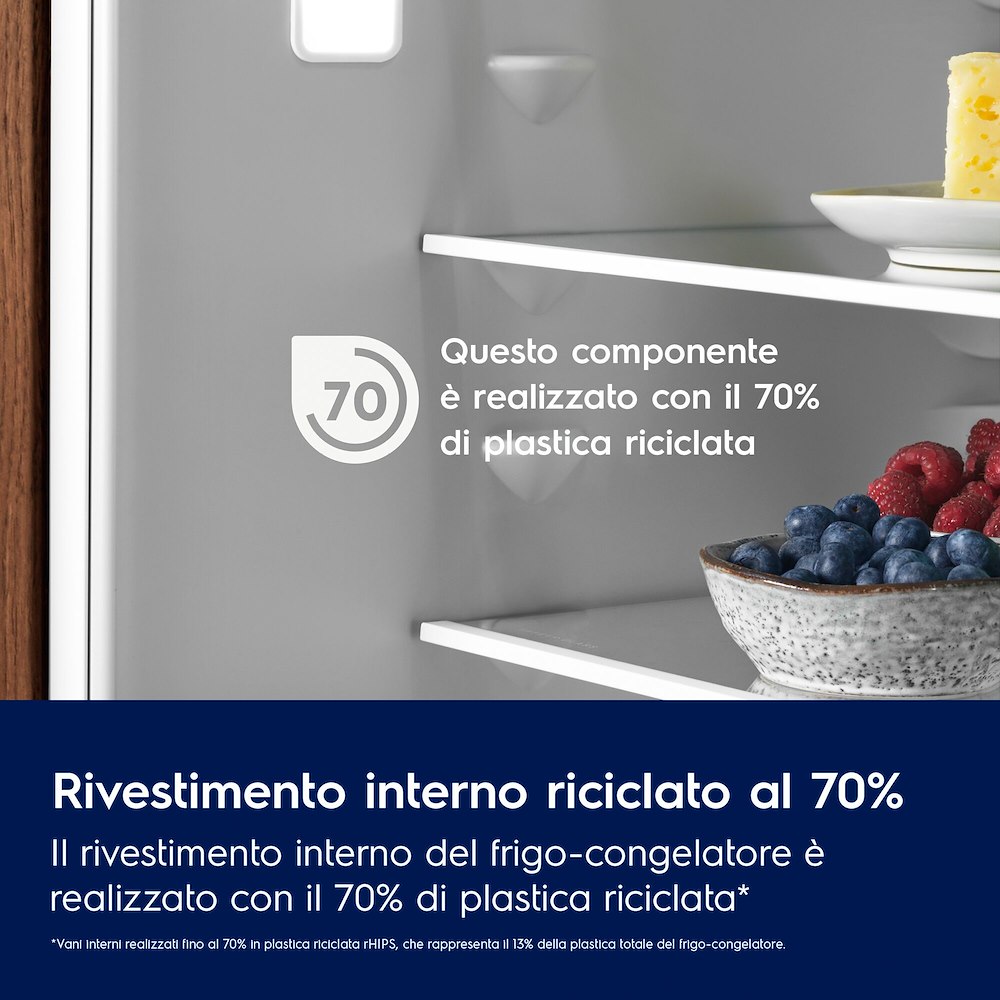Electrolux ENA7CD18S - Frigorifero combinato da incasso NoFrost
