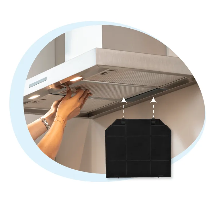 Eurofilter EFF72 – Aktivkohlefilter für Faber Dunstabzugshauben (267 x 237 x 16 mm)