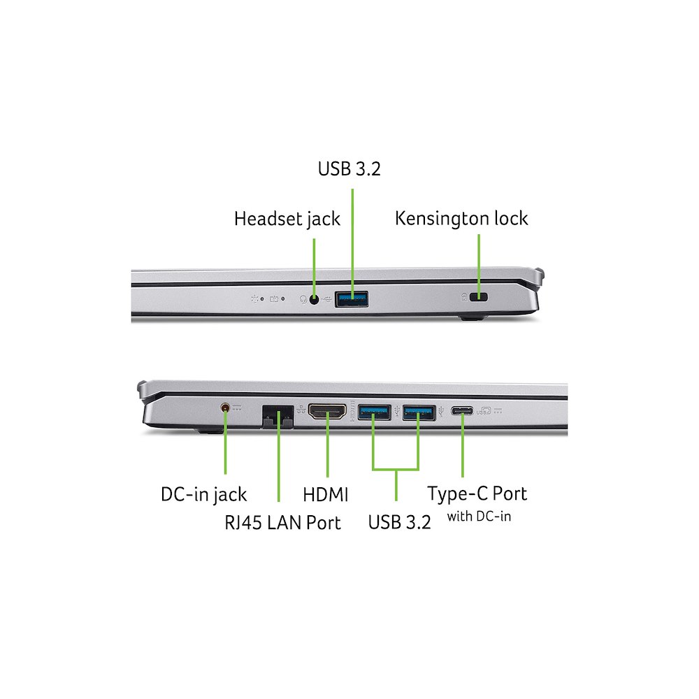 ACER NX.J7WET.021 - Notebook Aspire Go 15 Silber