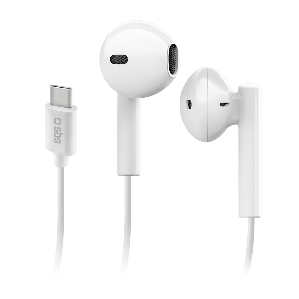 SBS TEEARTYCAPW - Cuffie  Semi In-Ear USB-C Bianche