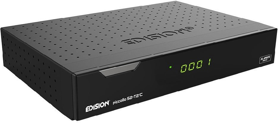 EDISON PICCOLLO - EDISION PICCOLLO S2+T2/C – Full-HD Combo-Receiver mit DVB-S2, DVB-T2/C Tuner und H.265/HEVC-Unterstützung