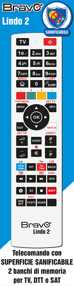 BRAVO 92602674 - Programmierbare Fernbedienung Lindo 2