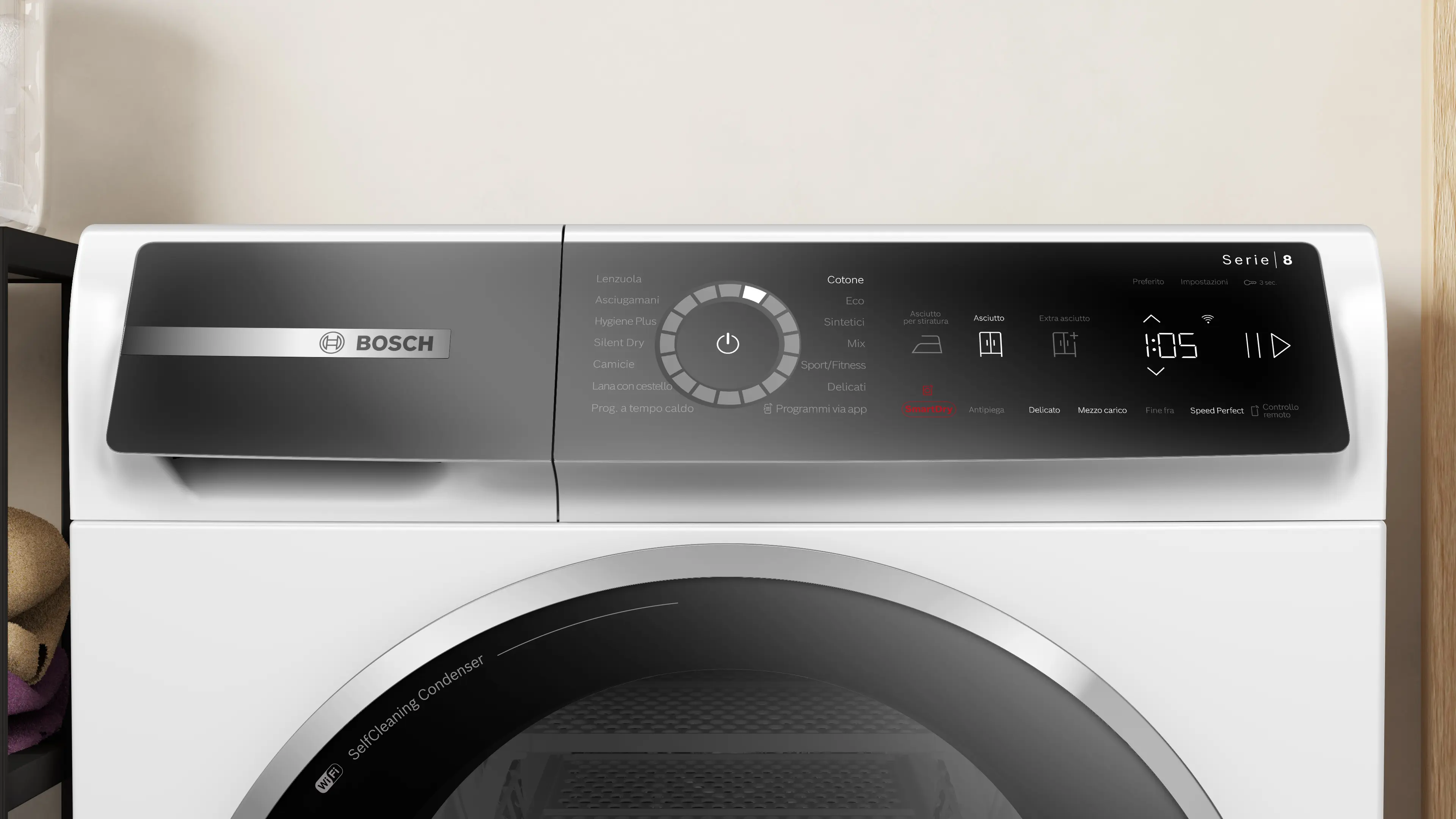 BOSCH WQB246D0II - Asciugatrice con pompa di calore e WiFi