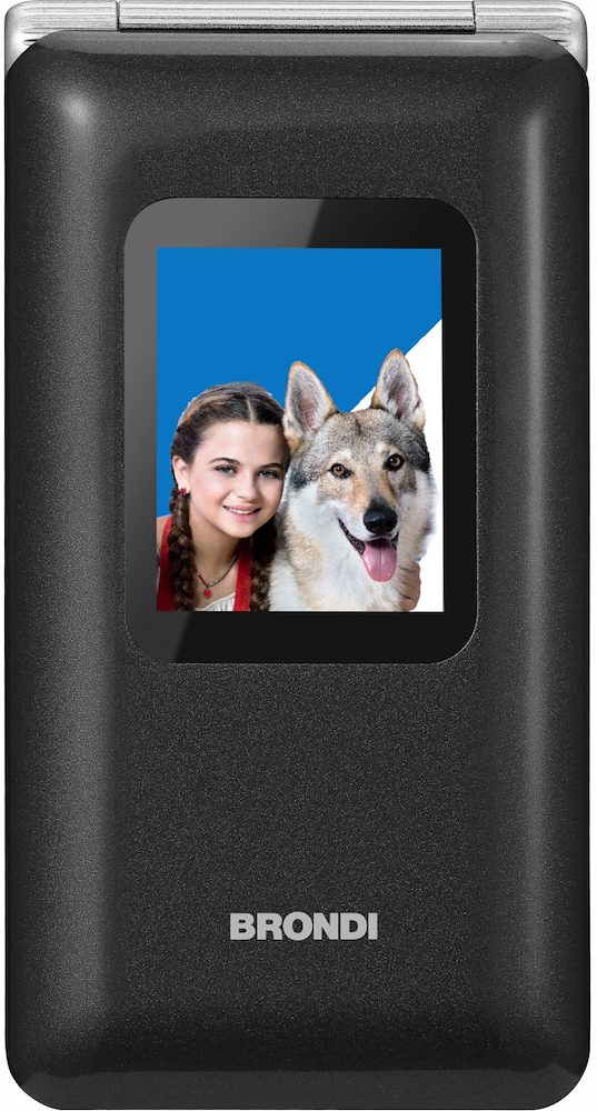 BRONDI AMICOPREZIOSOBLACKMETAL - Telefono senior con tasti grandi