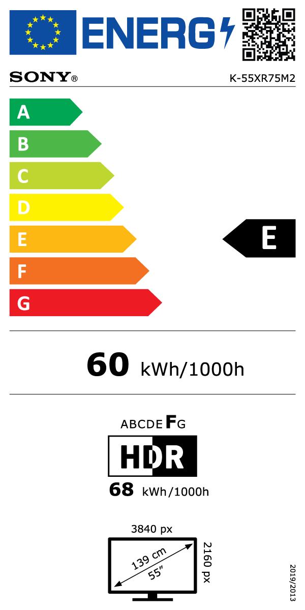 SONY K55XR75M2BCEI - TV LED 55 pollici 4K