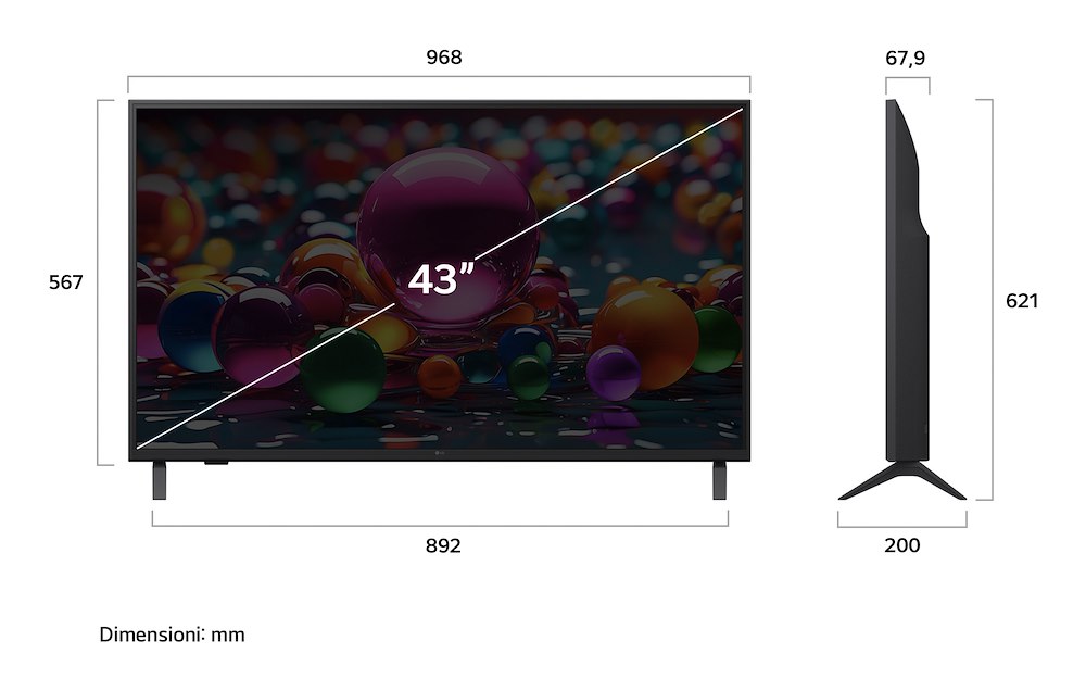LG 43UA74006LB - UHD 43 Zoll Smart TV