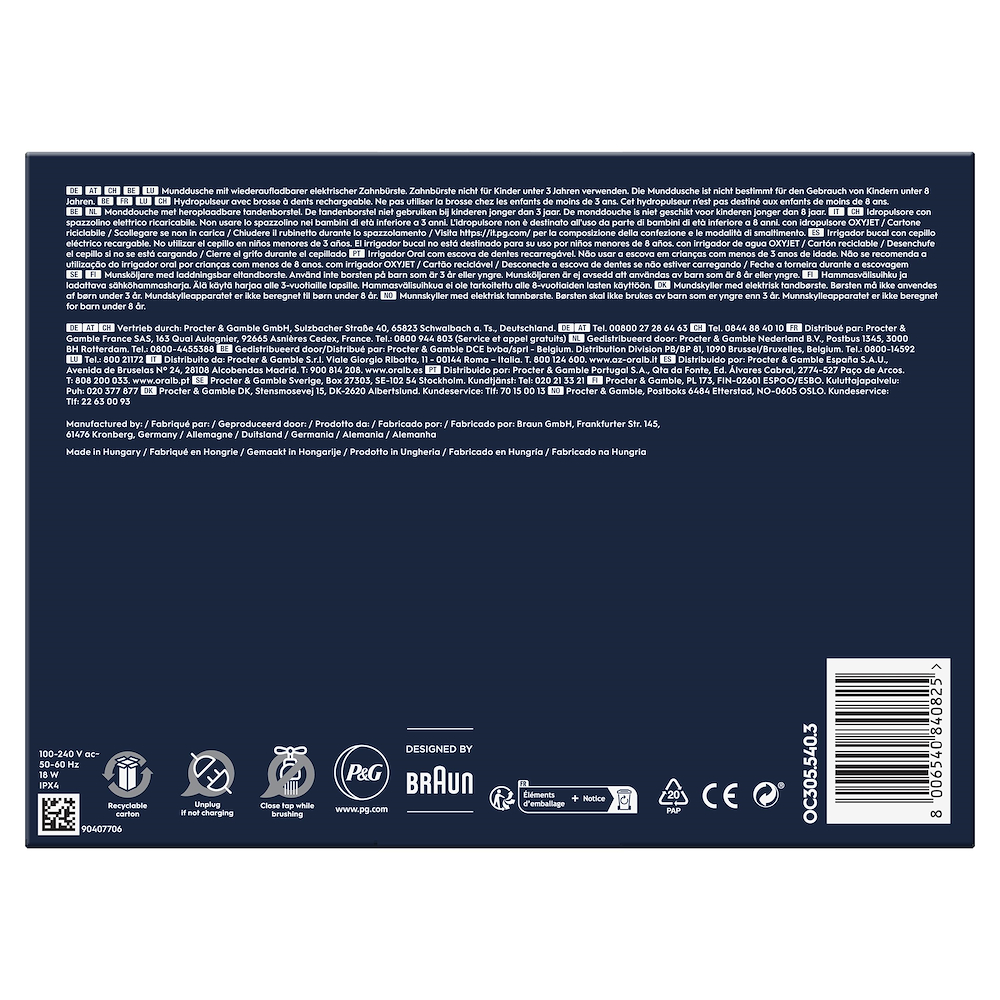 ORAL-B ORALCENTERPRO1 - Idropulsore Oral-B Health Center ORAL-B ORALCENTERPRO1 - Idropulsore Oral-B Health Center