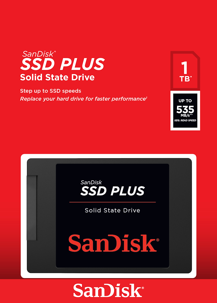 SANDISK SDSSDA1T00G27 - SanDisk 1TB interne SSD mit 535MB/s