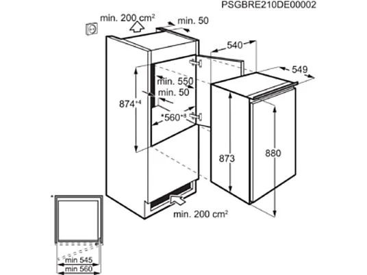ZANUSSI ZRAN88FS - Zanussi ZRAN88FS Einbaularderfridge