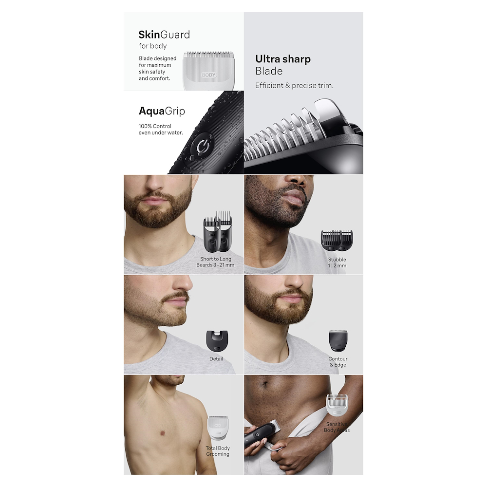 BRAUN AIO5540 - Braun All-in-One Trimmer 9in1 für Körperpflege BRAUN AIO5540 - Braun All-in-One Trimmer 9in1 für Körperpflege