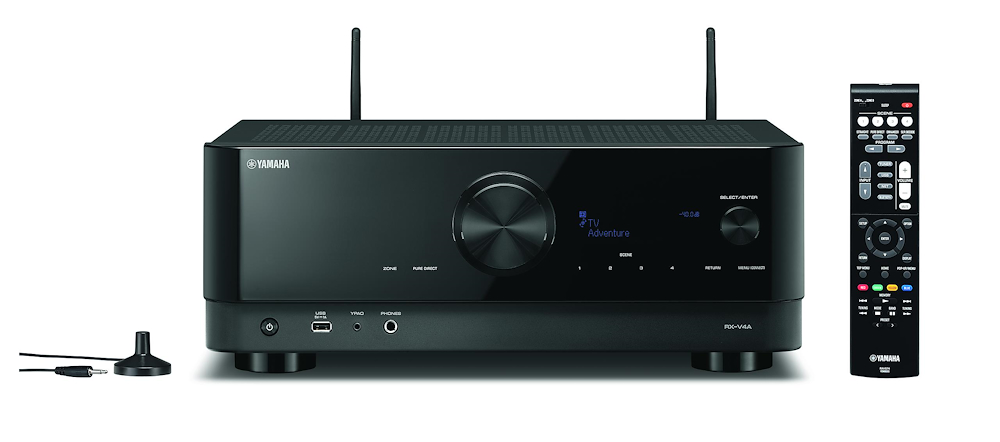 YAMAHA RXV4ABL - Yamaha RX-V4A 5.2-Kanal AV-Receiver mit 8K HDMI