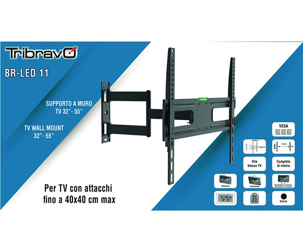 BRAVO 92402647 - Supporto a muro BR LED 11