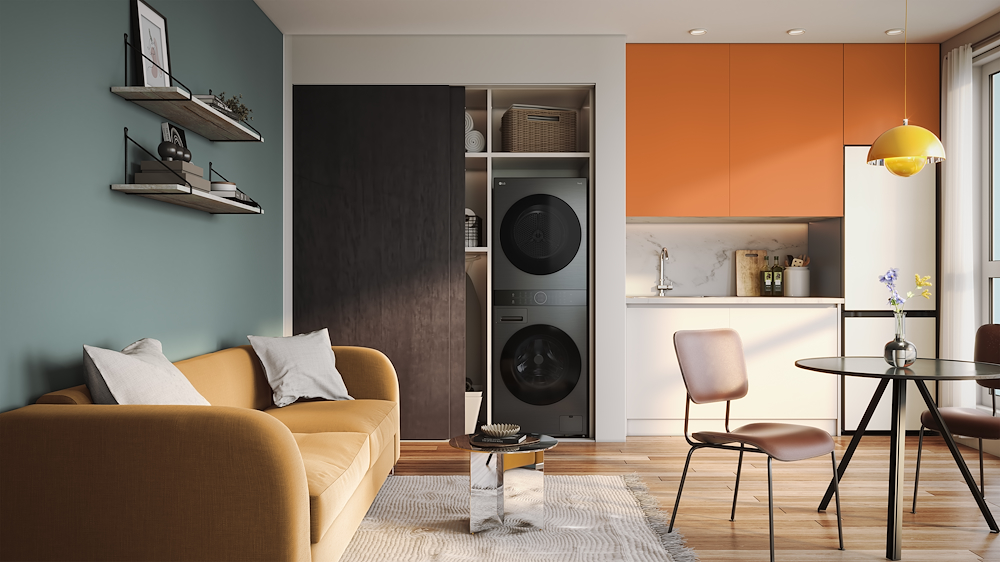 LG WT1210BBF - Waschturm 12/10kg Wi-Fi Schwarz