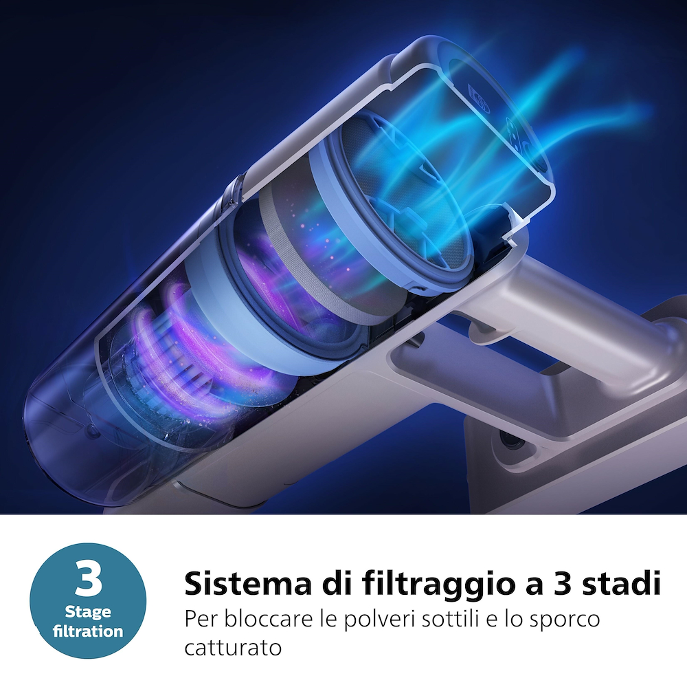 PHILIPS XC2011 - Aspirapolvere senza sacco Philips 21.6V