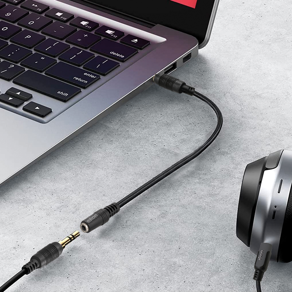 EKON ECAJACK18MFK - Cavo Jack 3.5mm Maschio-Femmina 1.8mt