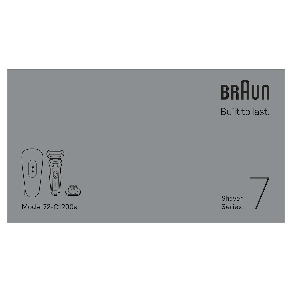 BRAUN 72C1200S - Elektrorasierer Gold