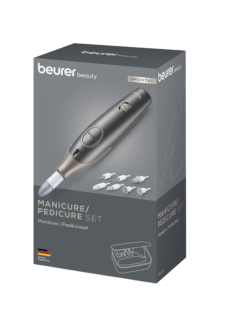 BEURER MP1RSMOOTHPIU - Set manicure e pedicure hi-tech 7 accessori