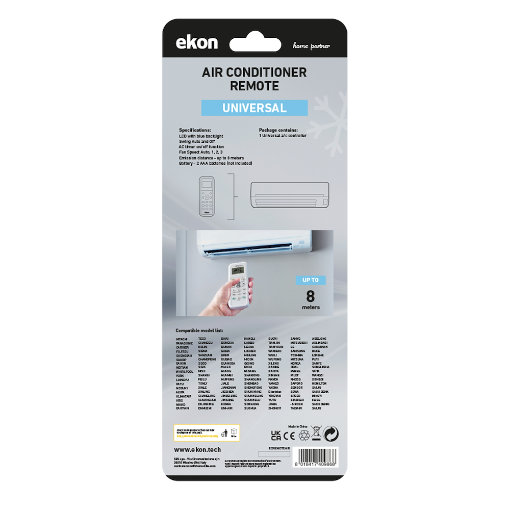 EKON ECREMOTEAIR - Universalfernbedienung für Klimaanlagen