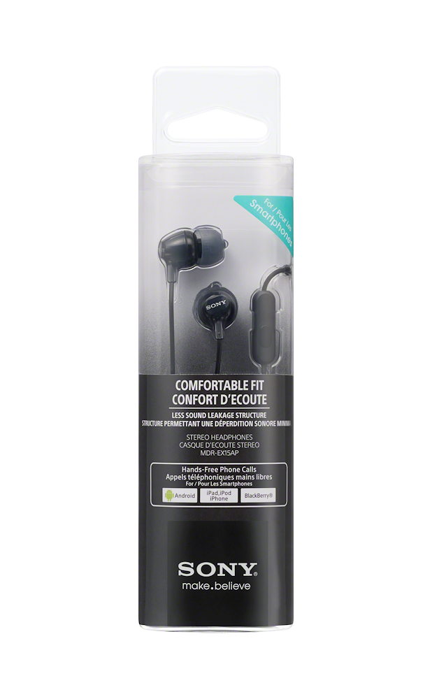 SONY MDREX15APB - Sony MDR-EX15AP In-Ear-Kopfhörer mit Mikrofon