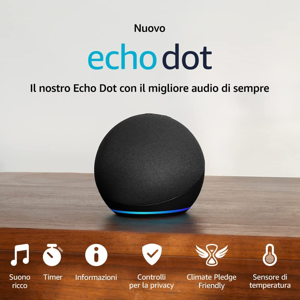 ECHO ECHODOT5GENCHARCOAL - Amazon Echo Dot 5. Generation Anthrazit ECHO ECHODOT5GENCHARCOAL - Amazon Echo Dot 5. Generation Anthrazit