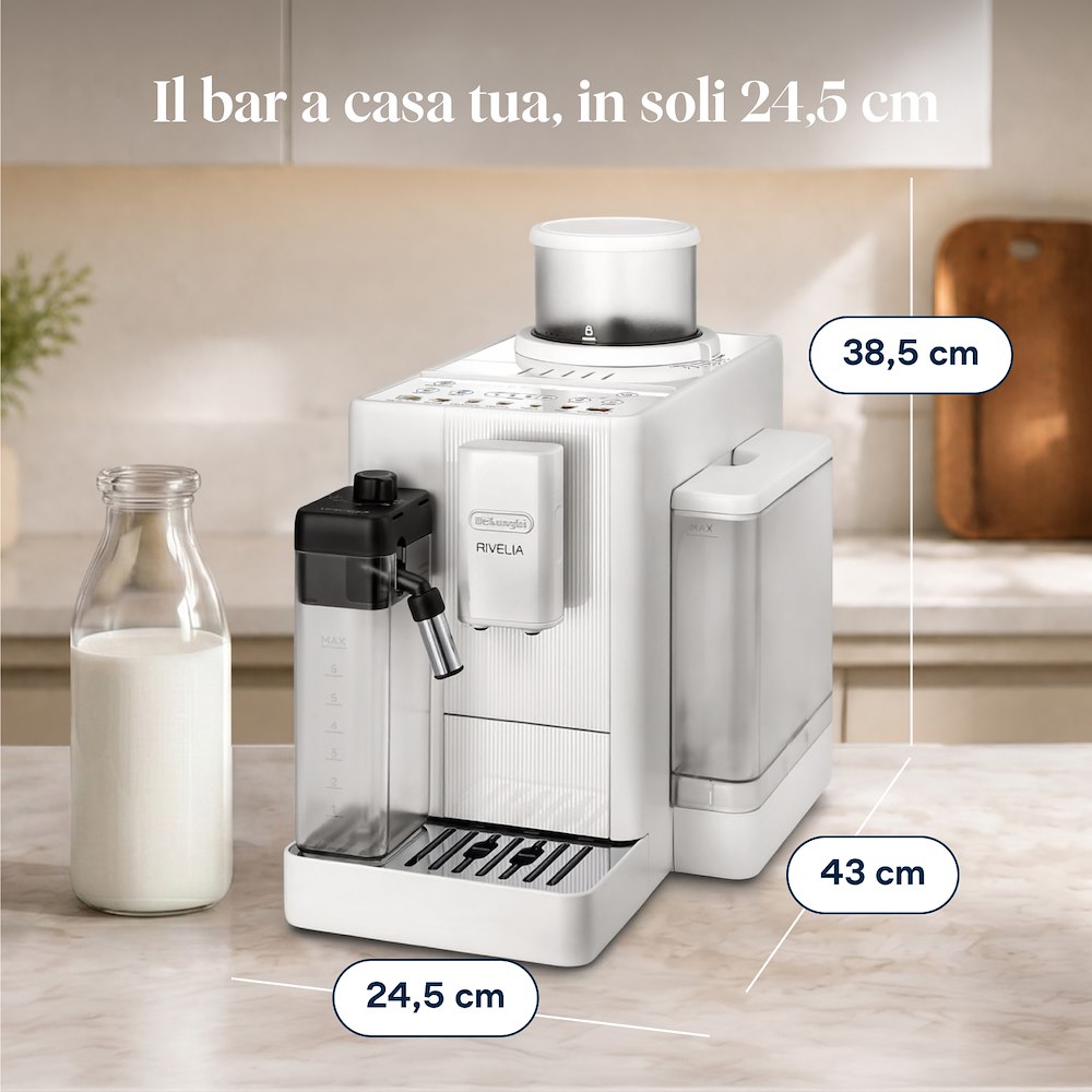 DE LONGHI 0132250225 - Macchina Caffè Automatica Rivelia