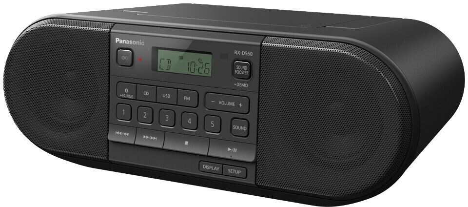 PANASONIC RXD550EK - Panasonic RX-D550 Radio CD portatile con Bluetooth