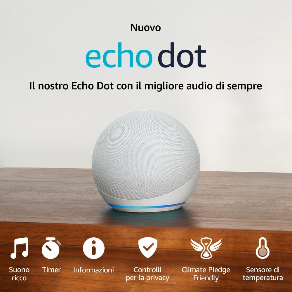 ECHO ECHODOT5GENWHITE - Echo Dot 5ª generazione Bianca ECHO ECHODOT5GENWHITE - Echo Dot 5ª generazione Bianca