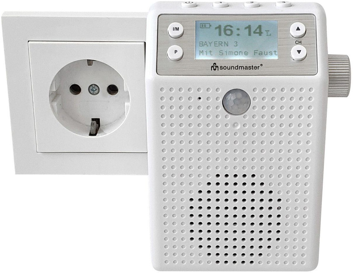 SOUNDMASTER DAB60WE – Kompaktes Steckdosenradio mit DAB+, Bluetooth und Bewegungsmelder