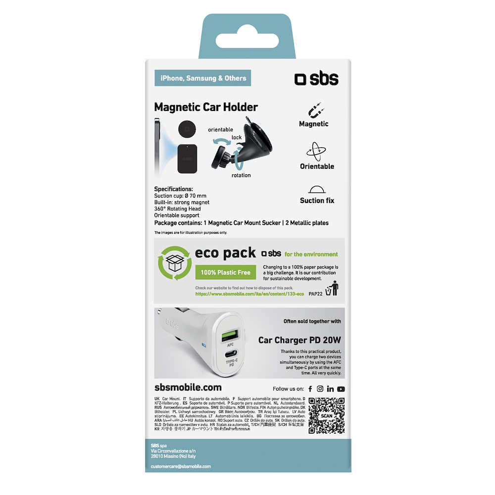 SBS TESUPPWINDWIDEK - Supporto magnetico per auto Wide